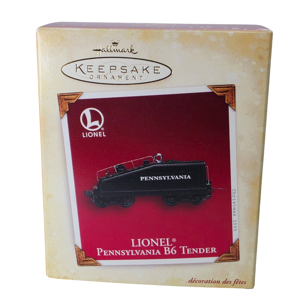 Hallmark Keepsake 2005 Lionel Pennsylvania B6 Tender Train Ornament Die-Cast